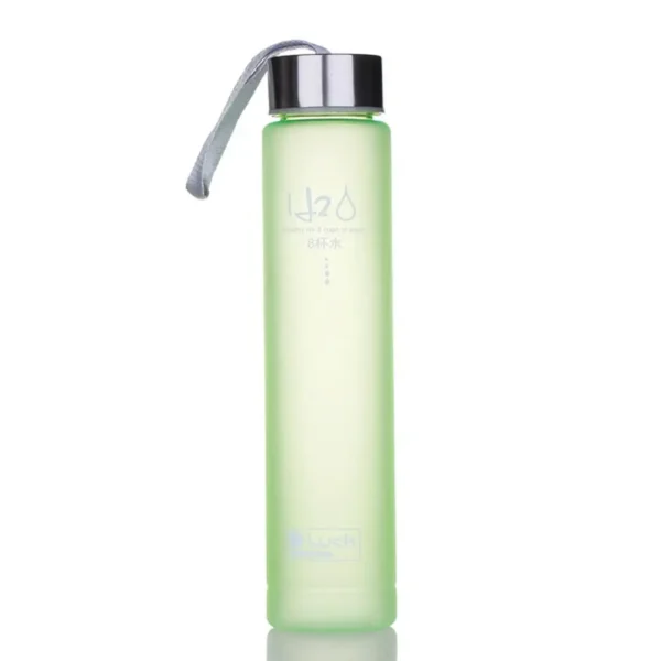 280ml frosted plastic water bottle