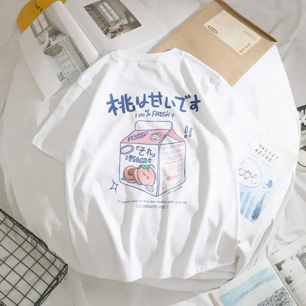 Trendy Japanese Harajuku Unisex Short Sleeve Summer T-Shirt