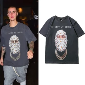 Men's hip hop floral print t-shirt