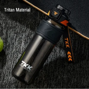1000ml Tritan sport water bottle with straw