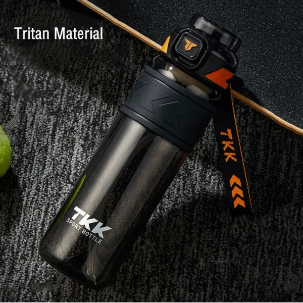 1000ml Tritan sport water bottle with straw