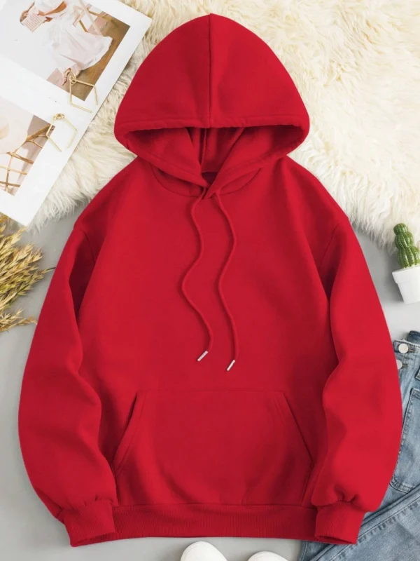 Women's soft fleece hoodie with "Make A Cup Of Coffee Dirty Little Secret" print.