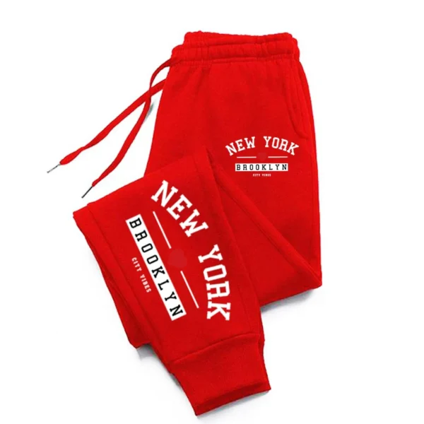 Brooklyn Print Baggy Sweatpants for Men & Women