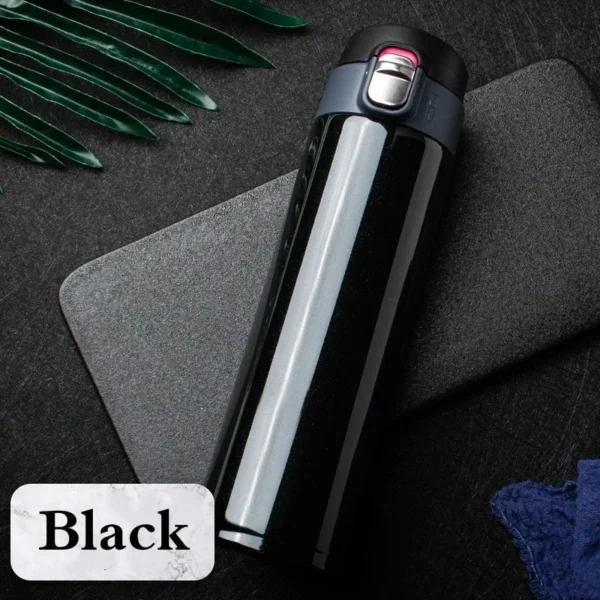 500ml stainless steel vacuum flask thermos with push-button bouncing lid open