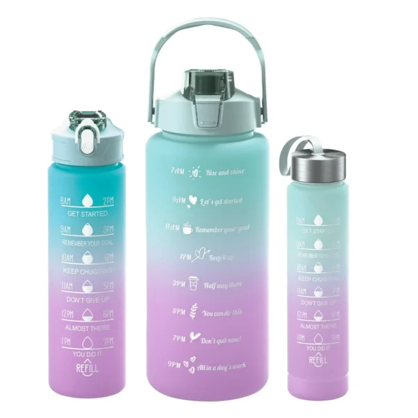 2 Liter Motivational Water Bottle with Time Marker