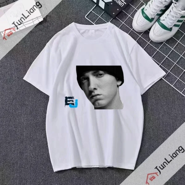 Eminem and Dr Dre inspired graphic tee with detailed comic book cover style artwork printed on the front.