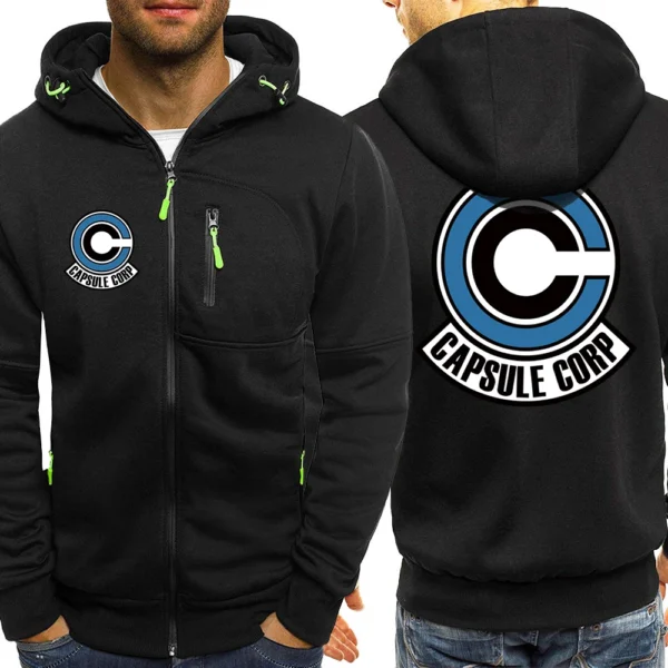 Japanese Anime Letter C Logo Zip Up Hoodie