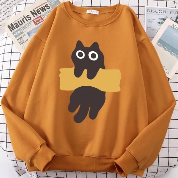 Cute Cat Print Hoodie for men and women
