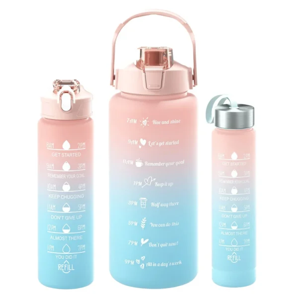 2 Liter Motivational Water Bottle with Time Marker