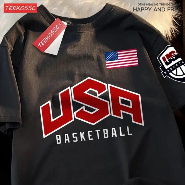USA Basketball unisex oversized cotton t-shirt