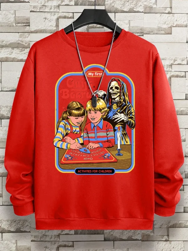 Ouija Board Fleece Sweatshirt for Autumn/Winter
