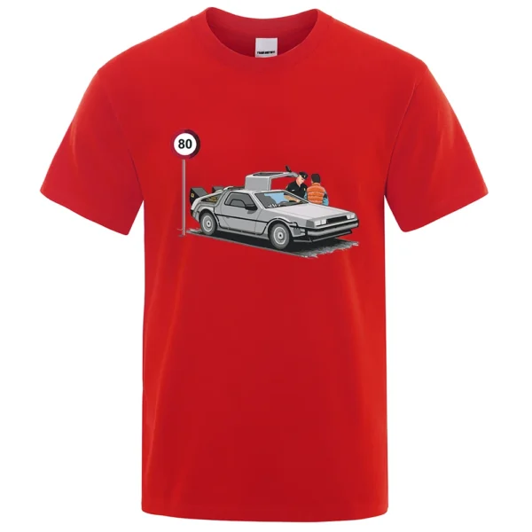 Men's "I Was Caught Speeding" funny cotton t-shirt