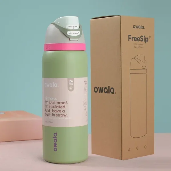 Owala Free Sip Insulated Stainless Steel Water Bottle - 24oz/32oz