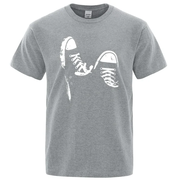 oversized O-neck breathable cotton t-shirt for summer.