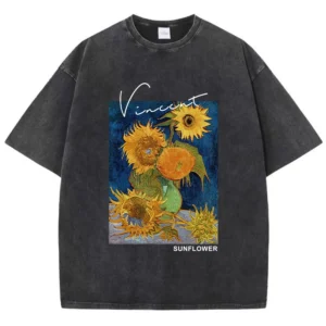 Van Gogh Sunflowers Men's Cotton T-Shirt
