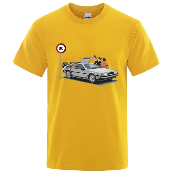 Men's "I Was Caught Speeding" funny cotton t-shirt