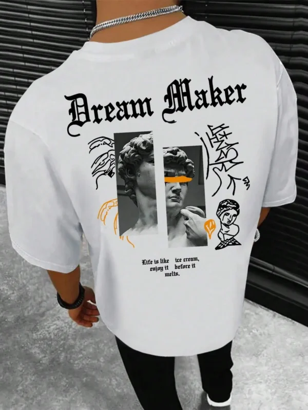 Men's 3D printed summer t-shirt