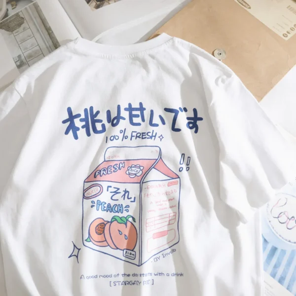 Trendy Japanese Harajuku Unisex Short Sleeve Summer T-Shirt