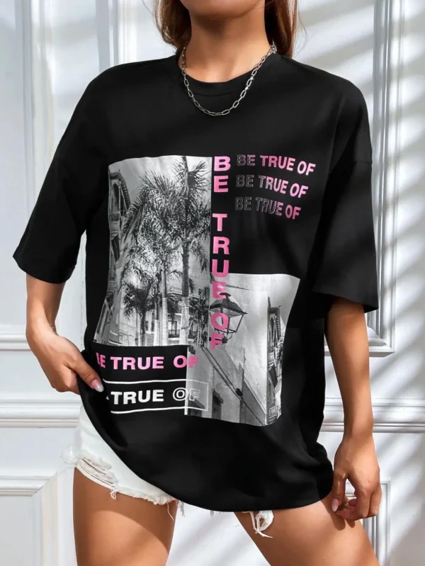 short sleeves. Plus size option. ```