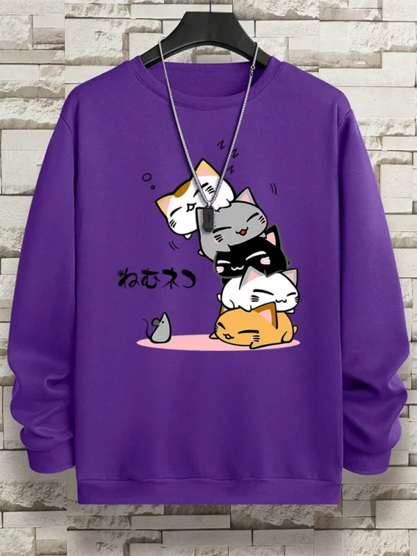 Men's Stacked Cats Hoodie