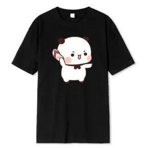 Kawaii Bubu & Dudu bear graphic t-shirt for men.