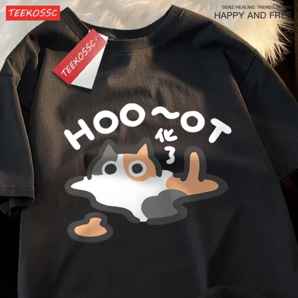 Transformed Cat Cartoon T-Shirt