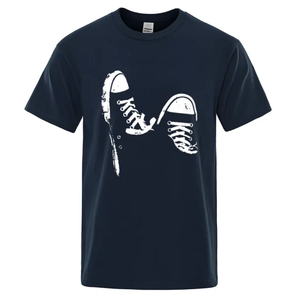 oversized O-neck breathable cotton t-shirt for summer.