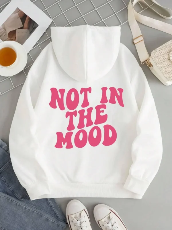 Not in the Mood" Men's Autumn Winter Hoodie