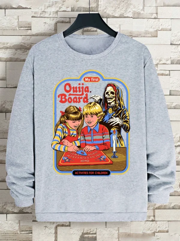 Ouija Board Fleece Sweatshirt for Autumn/Winter