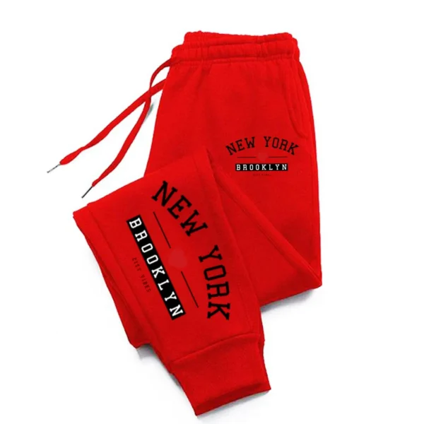 Brooklyn Print Baggy Sweatpants for Men & Women