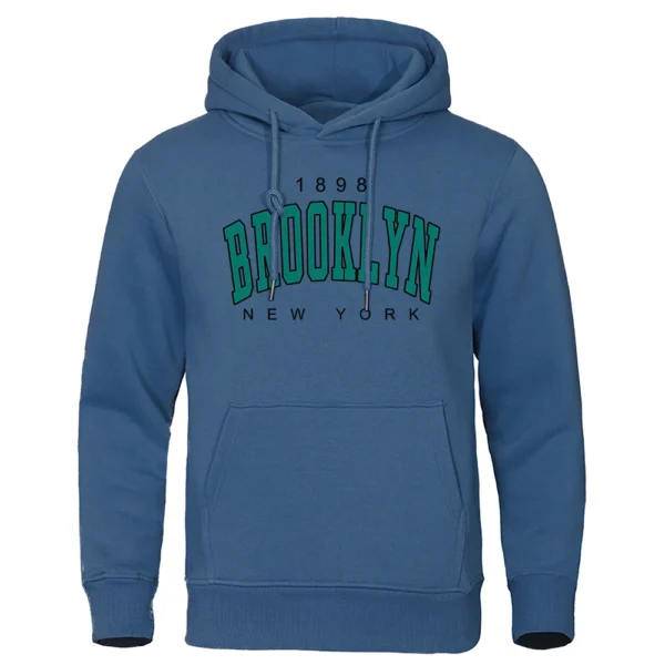 Vintage 1898 Brooklyn NY Graphic Print Men's Crewneck Sweatshirt