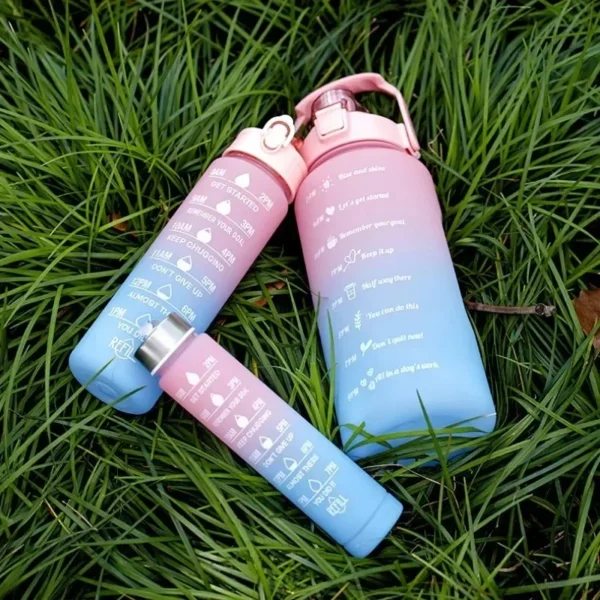2 Liter Motivational Water Bottle with Time Marker