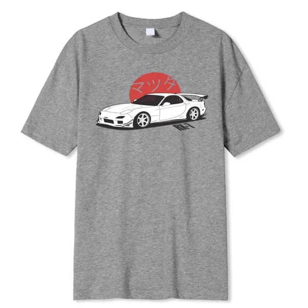 Think Like a Proton Stay Positive science t-shirt on a model.