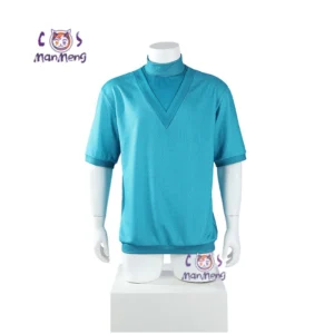 Minecraft Steve cosplay costume set including blue t-shirt and pants