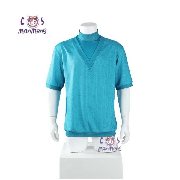Minecraft Steve cosplay costume set including blue t-shirt and pants